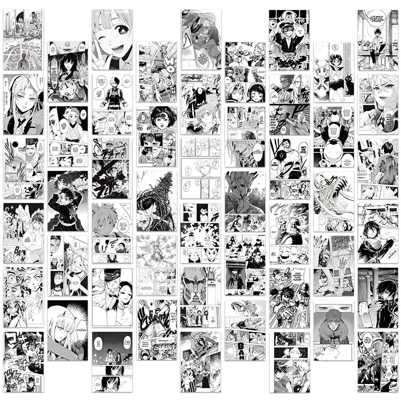 50Pcs Anime Manga Panel | War Art