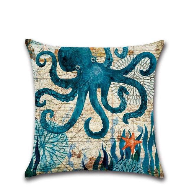 octopus cushion cover