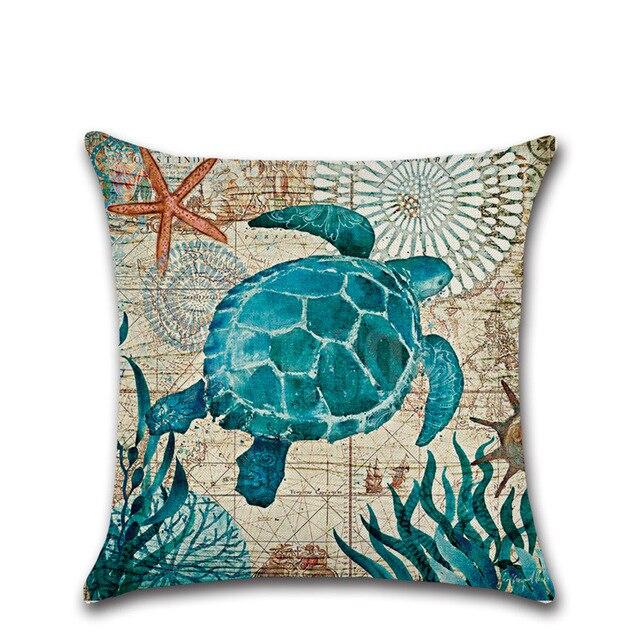 turtle cushion cover
